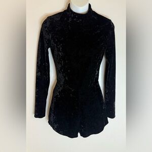 Black Velvet Long Sleeve jumpsuit size small